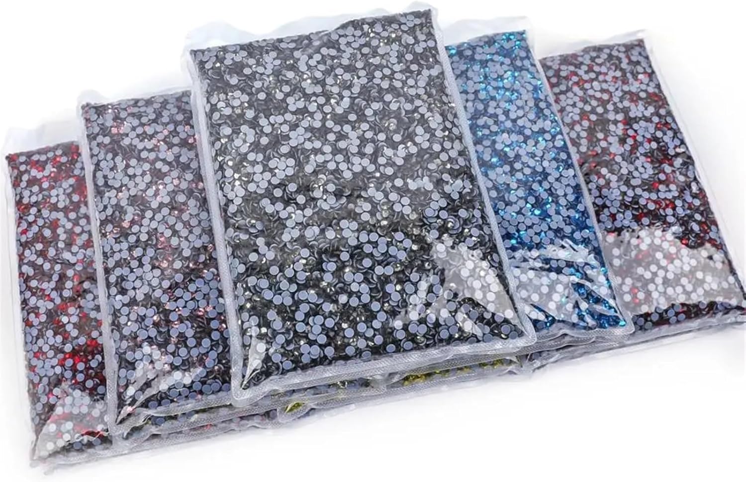 Hotfix Rhinestones 14400Pcs Hotfix Rhinestones SS6-SS20 Crystal Hot Fix Rhinestone glass rhinestones(Lt colo Topaz,SS12-14400pcs)