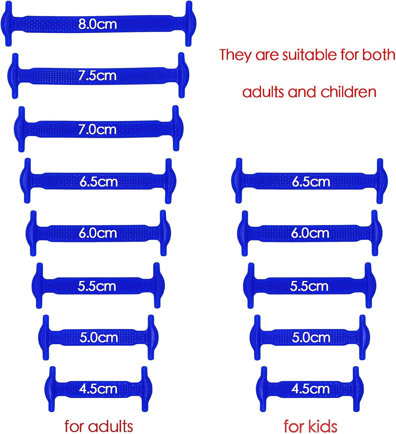 No Tie Shoelaces for Kids and Adults Stretch Silicone Elastic No Tie Shoe Laces