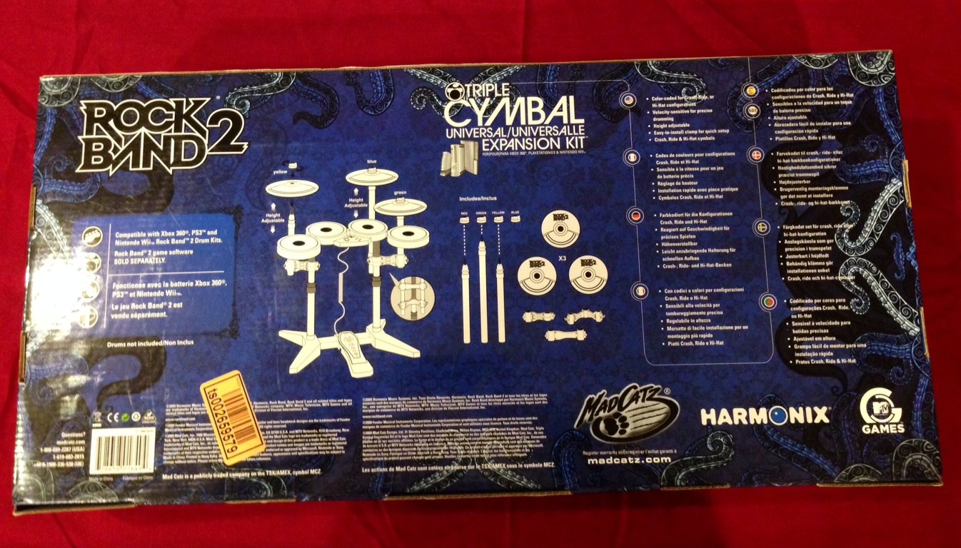 Mad Catz Rock Band 2 Triple Cymbal Expansion Kit (Ps And Ps3