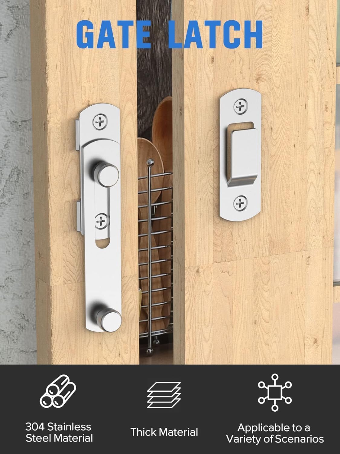 siddhmurti 180 Degree Sliding Barn Door Lock 1