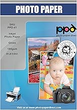 PPD 50 Sheets x A3 Glossy Photo Paper, 180 g, Inkjet Print, High Gloss, Instant Dry, Easy Feed PPD-41-50