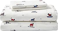 Vista 112 de Eddie Bauer - Full Sheets, Cotton Flannel Bedding Set, Brushed For Extra Softness, Cozy Home Decor (Dog Friends, Full)