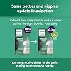 Philips Avent Natural Glass Baby Bottles with Natural Response Nipples (Slow Flow, Flow 2), 4oz, Paquete de 4, SCY910/04 8