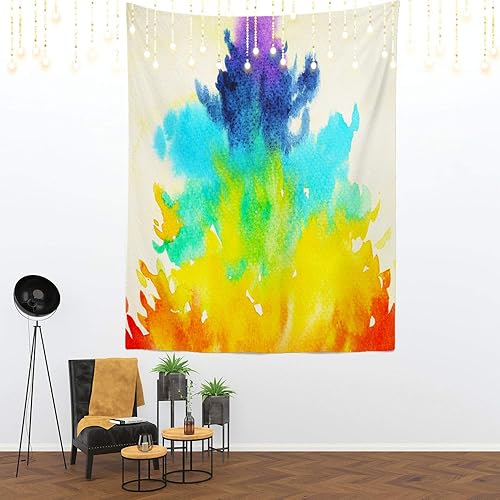 Miniatura 2 de Shrahala Tapiz de chakras, elementos de mandala de la Tierra para colgar en la pared, tapiz grande psicodélico, decoración para dormitorio, sala de