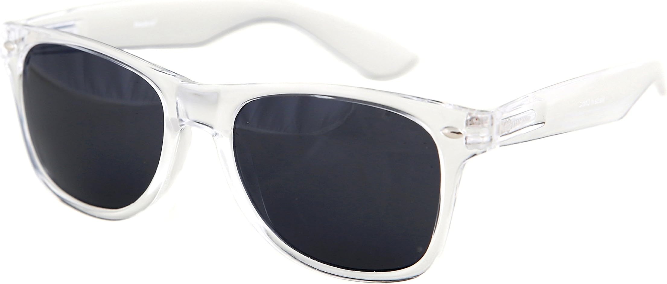 Sunglasses Classic Clear Frame Horn Rimmed Eyewear Classic Retro 80's