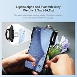 APEXEL 3-in-1 Phone Microscope Lens, PhoneMicro 5 Series 100X/200X/300X Phone Micro Lens for Android/iPhone with LED Light/CPL/Universal Clip, Phone Lens Attachment Mini Pocket Microscope Camera