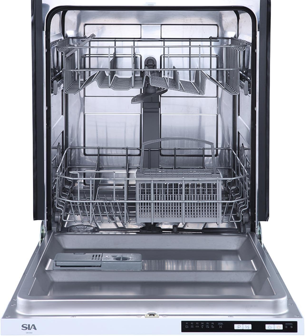 60cm Integrated Dishwasher, 12 Place Settings, 6 Programmes - SIA SBID60