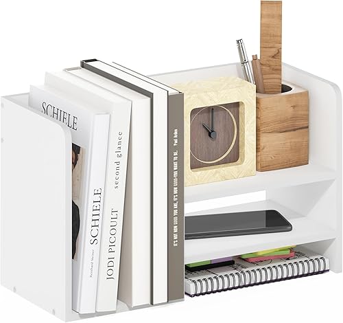 Vista 27 de Furinno Hermite - Estantería organizadora para escritorio, color espresso