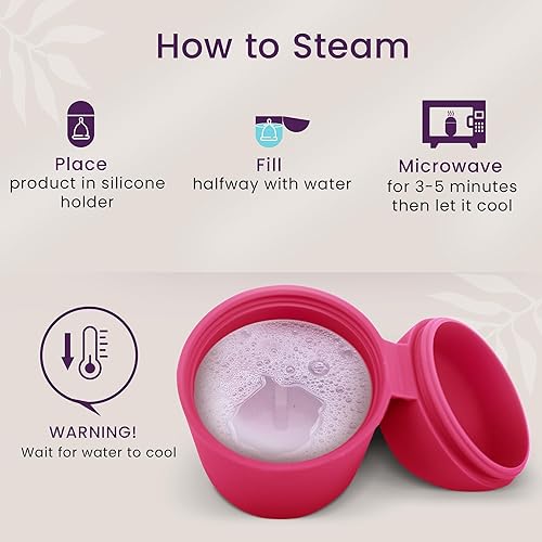 Miniatura 3 de EcoBlossom Estuche y esterilizador para vasos menstruales, soporte de esterilización de silicona reutilizable, período de limpieza para ti y tu