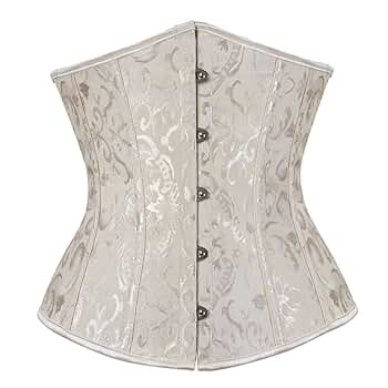 Grebrafan Bridal Underbust Plus Size Vintage Waist Corset