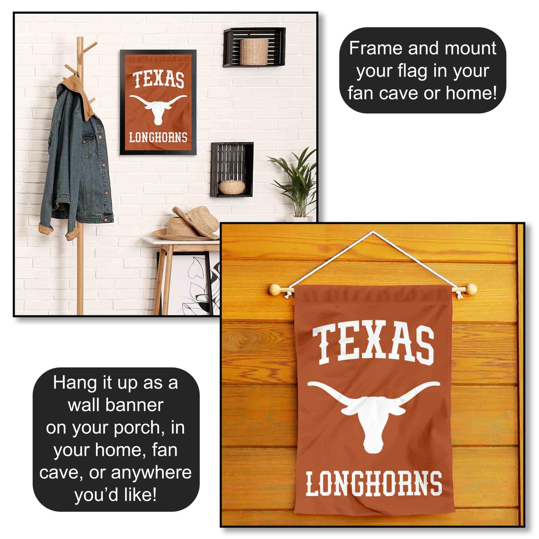 Amazon.co.jp: テキサス・ロングホーンズ ワードマーク ガーデンバナー