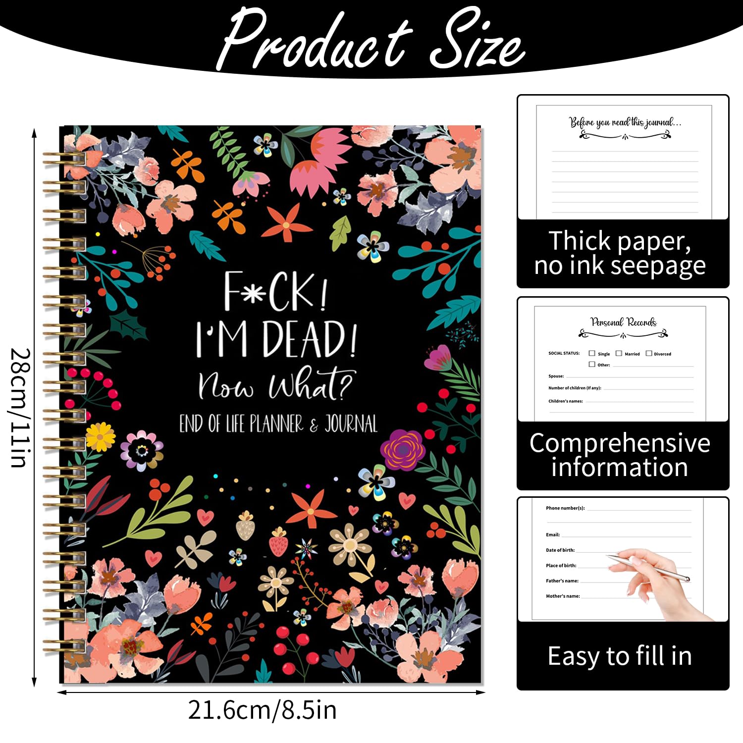 End of Life Planner, I'm Dead Now What Notebook - Image 3