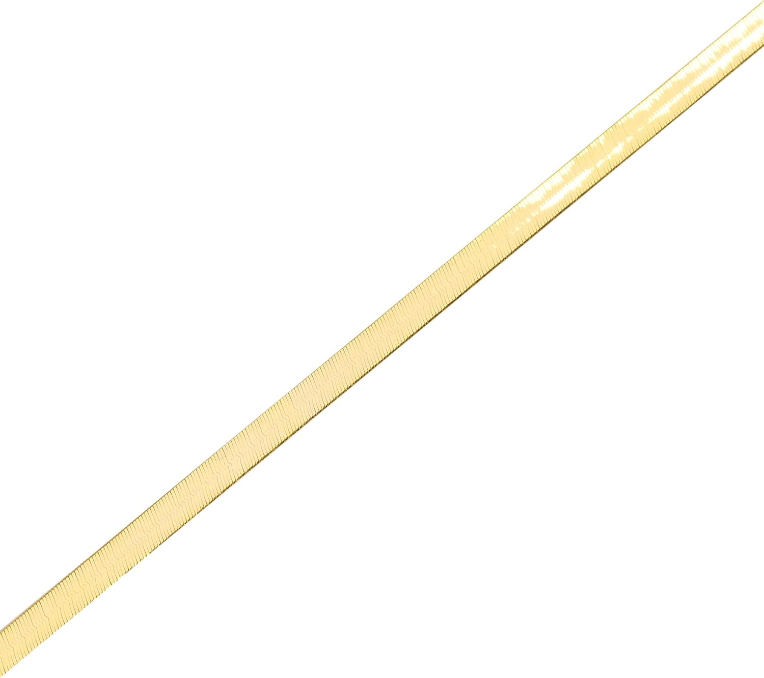 Floreo 10k Yellow Gold 4mm Silky Herringbone Chain Bracelet