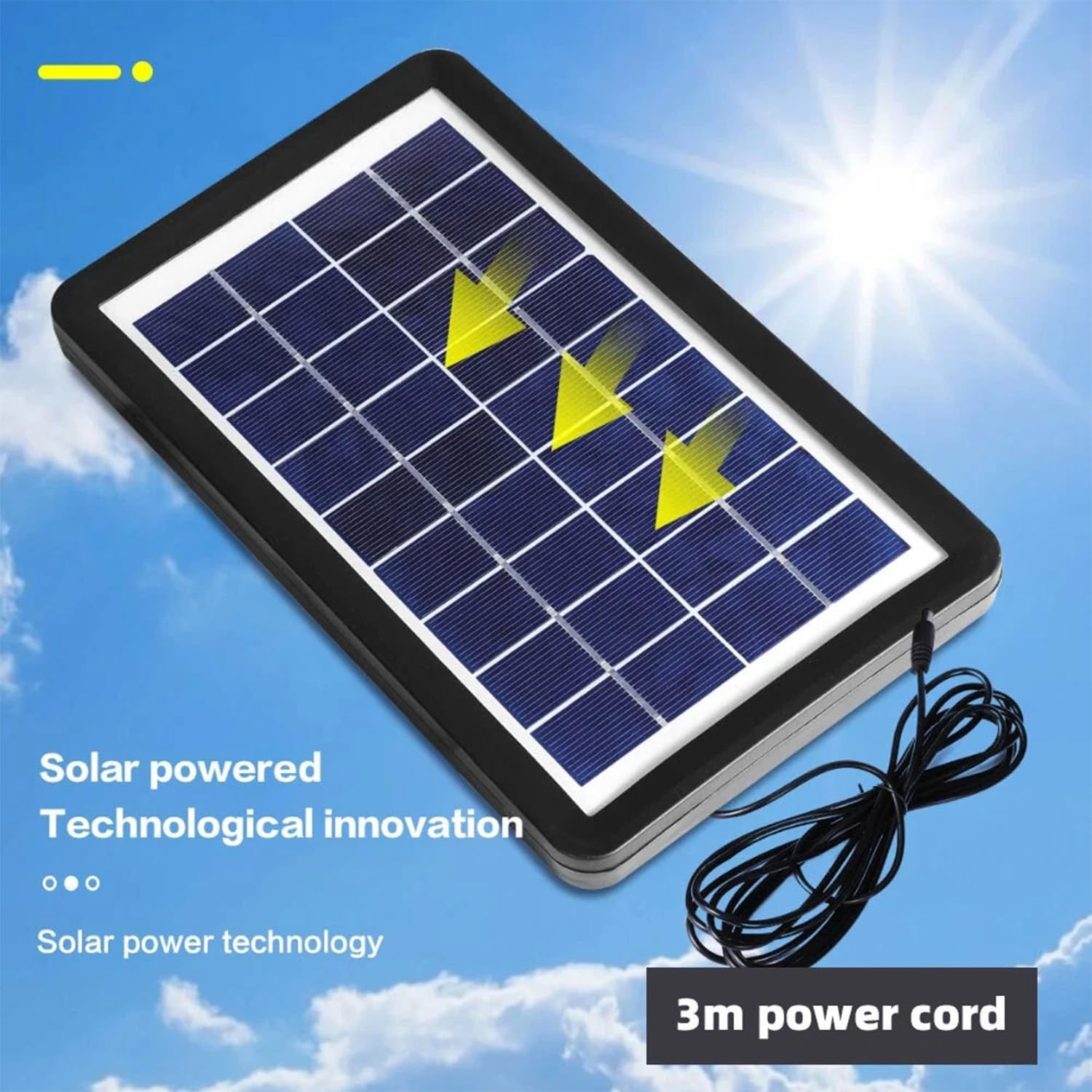 12 inch New Update Rechargeable Solar Powered Fan,14400mAh AC DC Portable Camping PowerBank 12 Inch Oscillating Tabletop Fan with Led Night Light for Home Office Outdoor Camping Tent Traving (1)