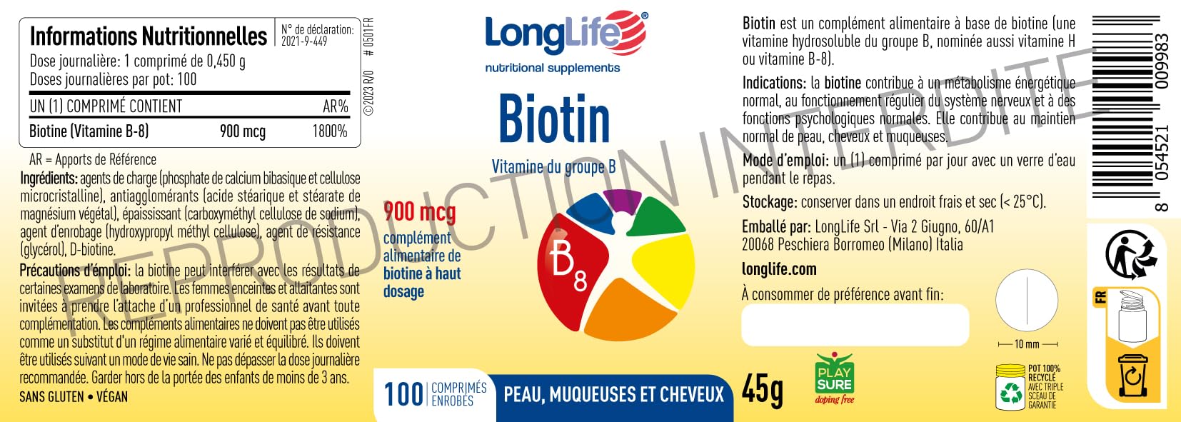 LongLife® Biotin 900