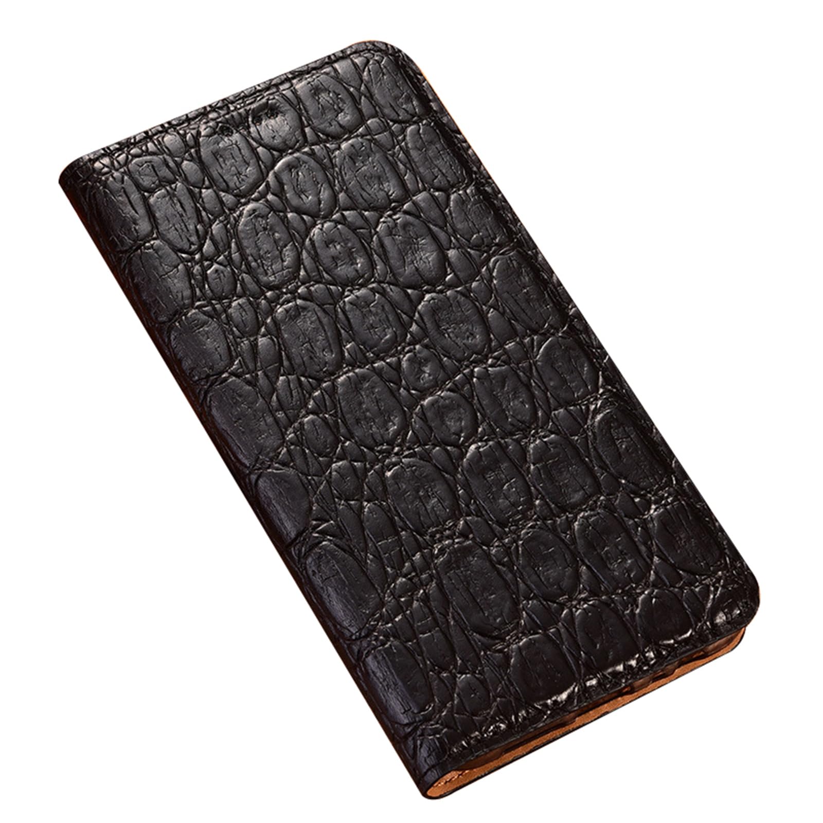 Etui z prawdziwej skóry do Huawei Pura 90 Pro Max / 90 Pro / 90, vintage, biznesowe etui na telefon komórkowy z klapką, etui na telefon komórkowy z zapięciem magnetycznym, czarne, 90 Pro