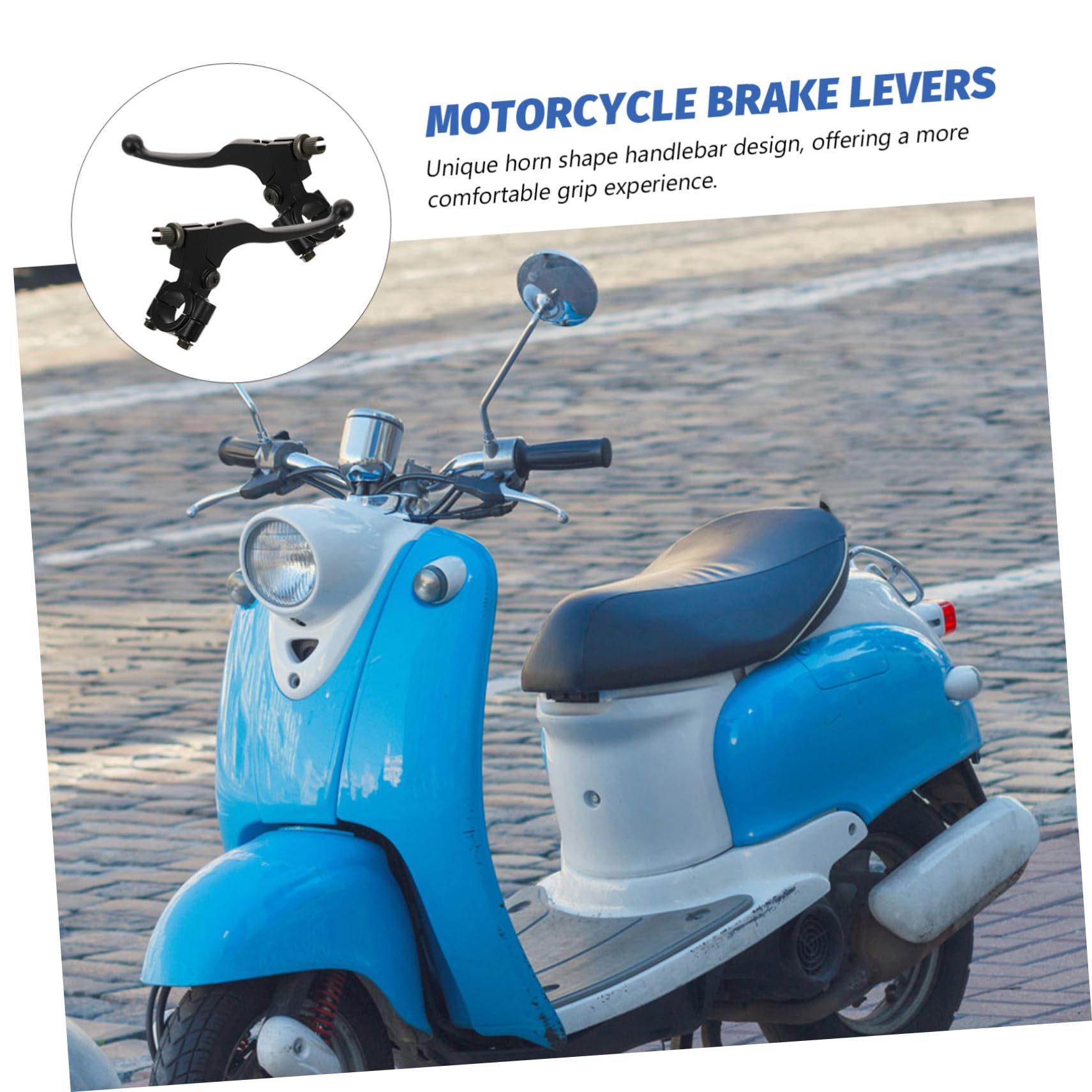 3paare Bremshebel Mit Spiegelhalterung Ergonomisches Design Und Stoßfest Und Langlebig Geeignet Für Atv Und Motorräder