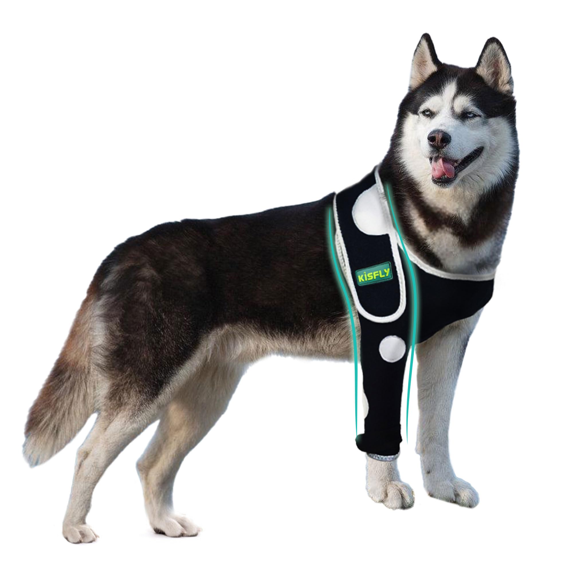 KISFLY Dog Elbow Brace Front Leg, Shoulder & Elbow Protector Sleeve, L — image 1