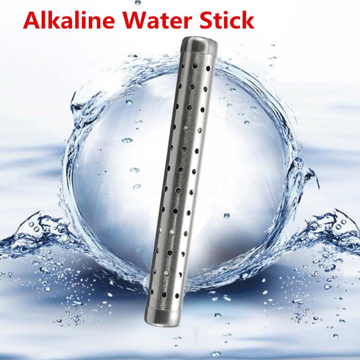 EHM Alkaline pH Water Filter Stick Small Portable Hydrogen Mineral Purifier Tourmaline, Germanium, Maifanshi Stones – Naturally Increases pH Levels & Decreases ORP