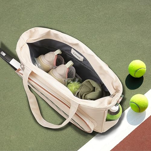 Miniatura 6 de Bolsa de tenis para raqueta deportiva - Bolsas para mujer, bádminton unisex, correa de hombro a rayas, Pickleball