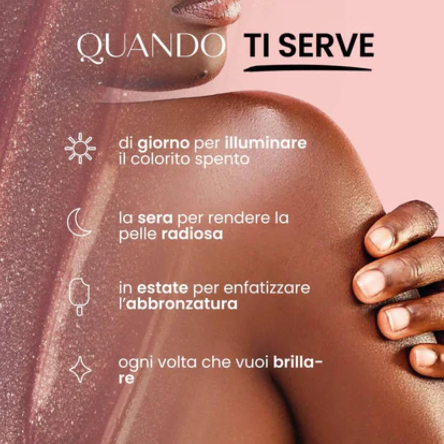 Giardino Dei Sensi Sweet Vanilla – Strahlendes Körperwasser mit Duft Shimmer Spray 150 ml – Sommer-Shimmer-Effekt & strahlende Haut (6)