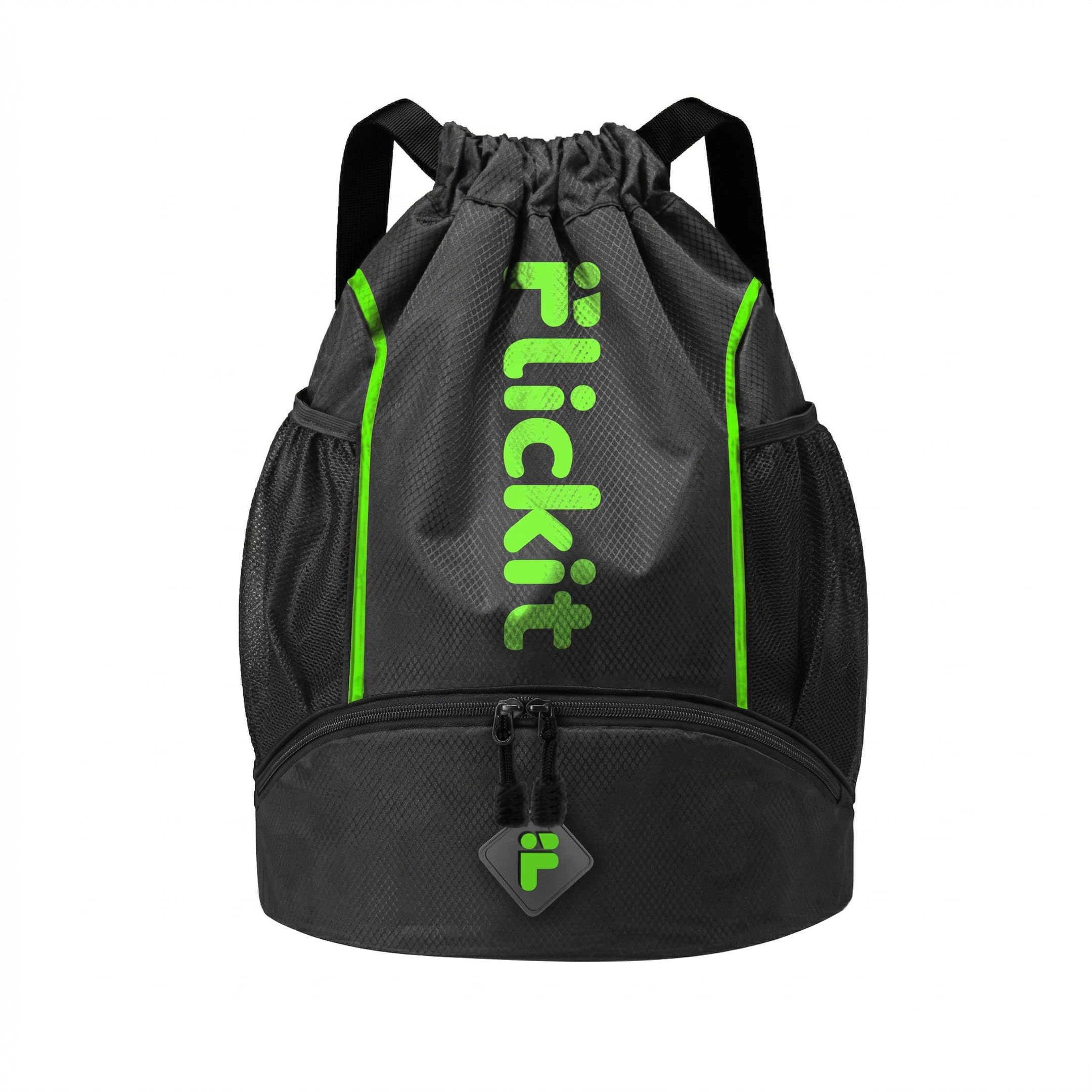 Sports Drawstring Bag Backpack for Men & Women | Football, Gym, Trekking & Travel Use | Water-Resistant Material | Shoe Compartment with Zip Pocket | Lightweight & Spacious-image-4