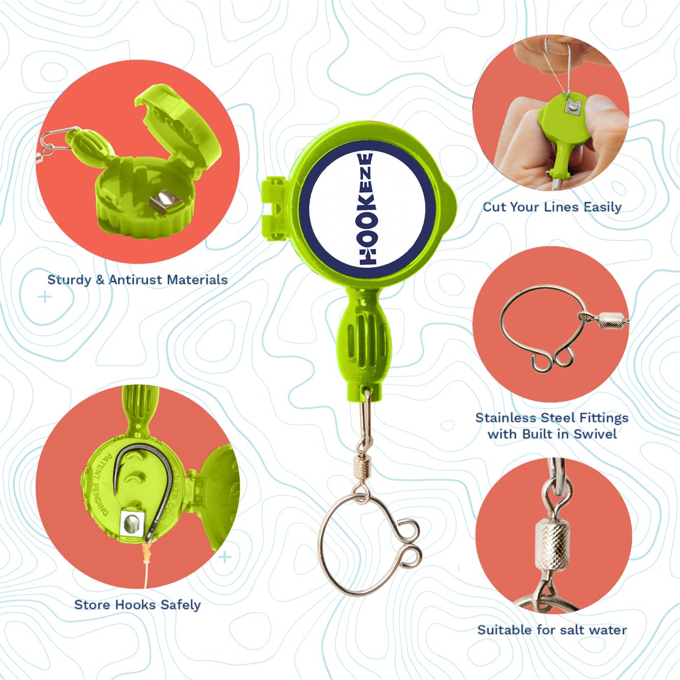 HOOK-EZE Fishing Hook Tying Tool, Knot Tyer for Fly & Sea Fishing, Fishing Gifts for Men Christmas Stocking Fillers - Image 3