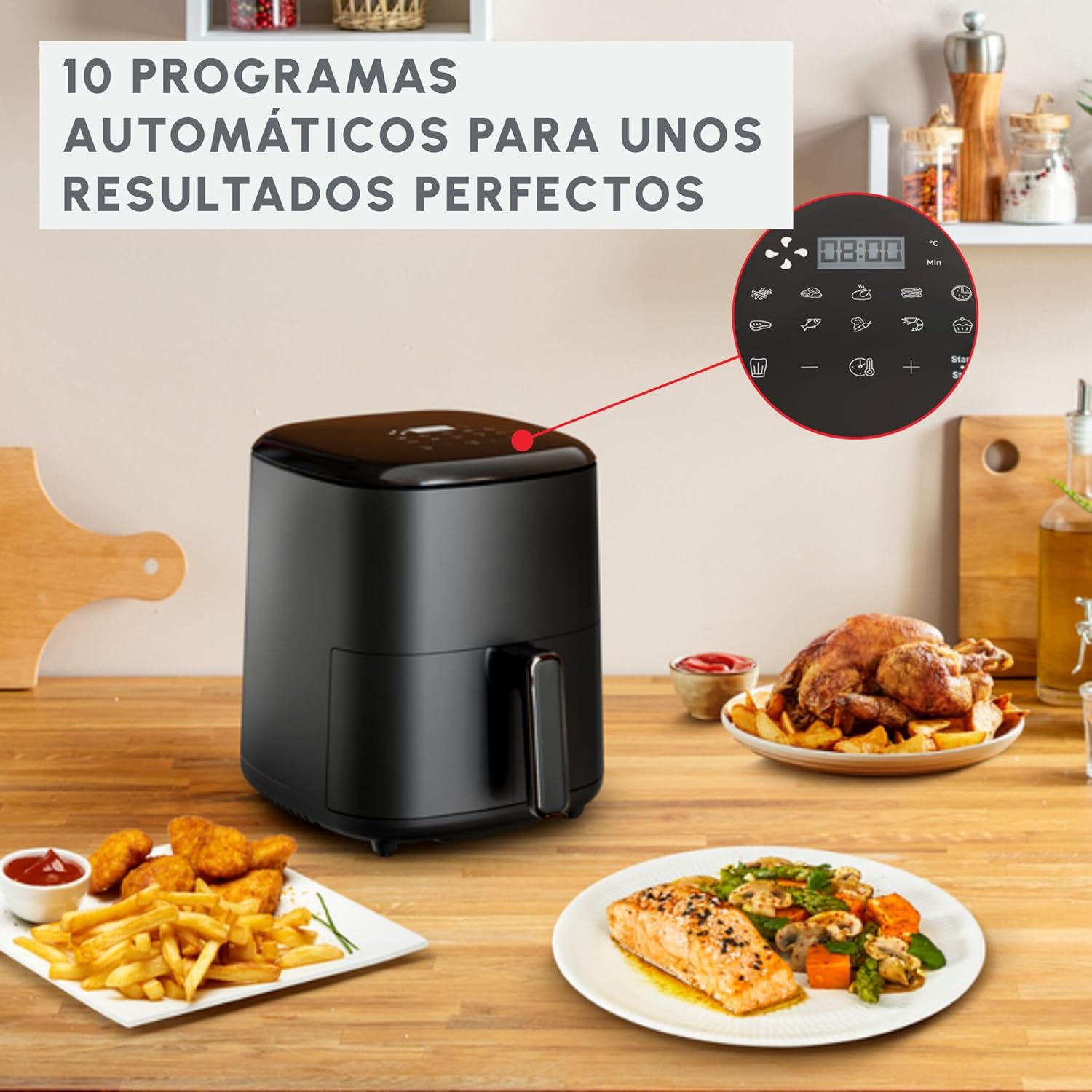 Moulinex Easy Fry Max 5L: Freidora de aire rápida y eficiente 7