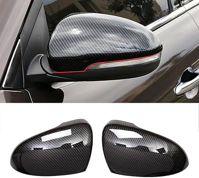 2pcs Carbon Fiber Side RearView Mirror Cover Caps For Hyundai Tucson 2016 2017 2018 2019 2020 Carbon Fiber