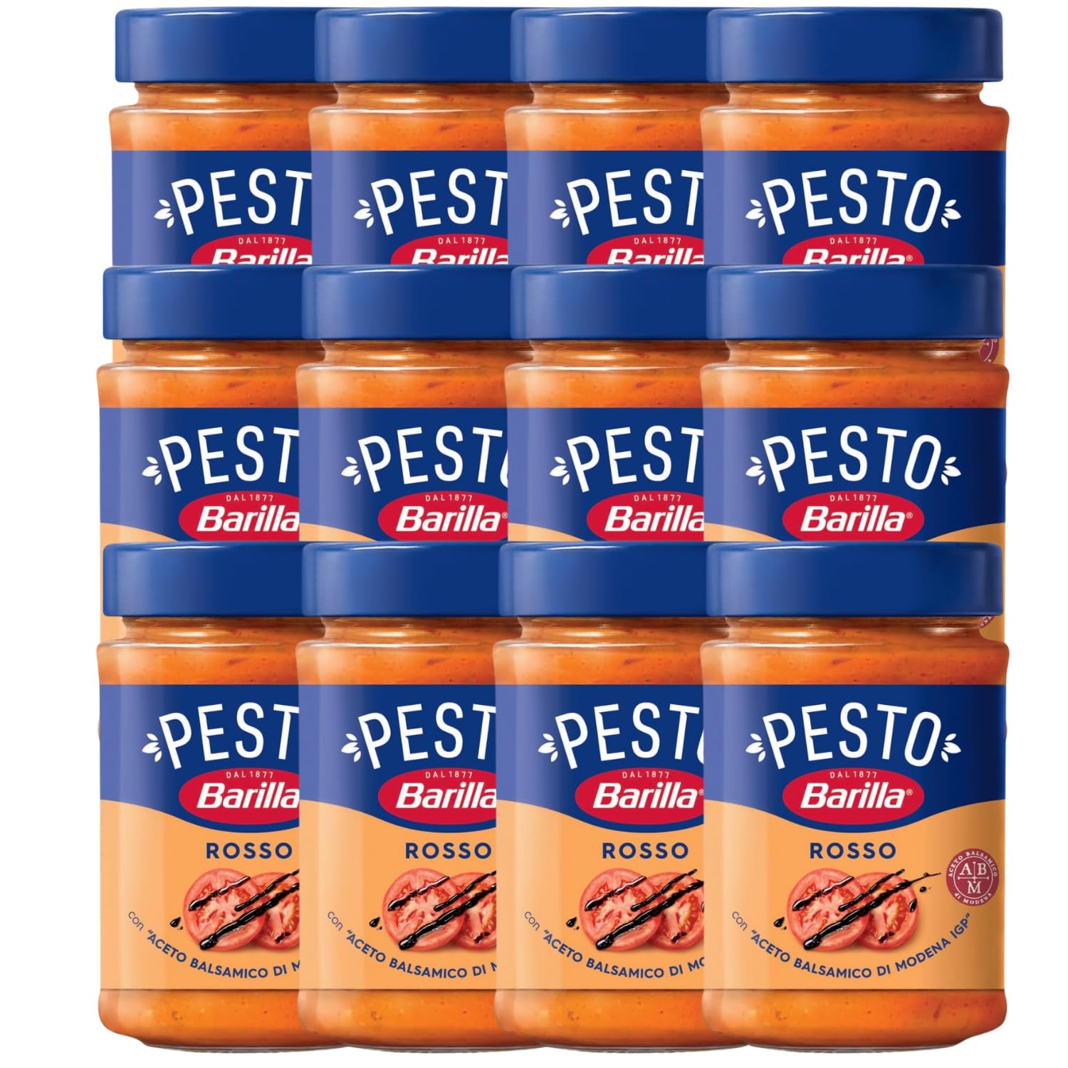 12x Barilla Red Pesto with Tomato, Basil & Balsamic Vinegar from Modena IGP 200g