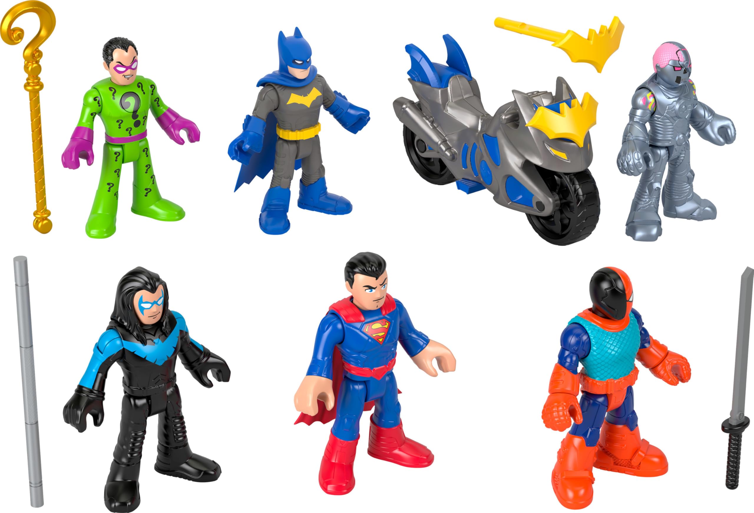 Fisher-Price Imaginext DC Super Friends Batman Spielzeuge Deluxe Figurenset 12-teiliges Spielset für Kindergartenkinder Rollenspiel ab 3 Jahren, HXF94, [Mehrfarbig] | 12-teiliges Spielset für Vorschulkinder ab 3 Jahren, inspiriert vom DC-Universum, Batman
