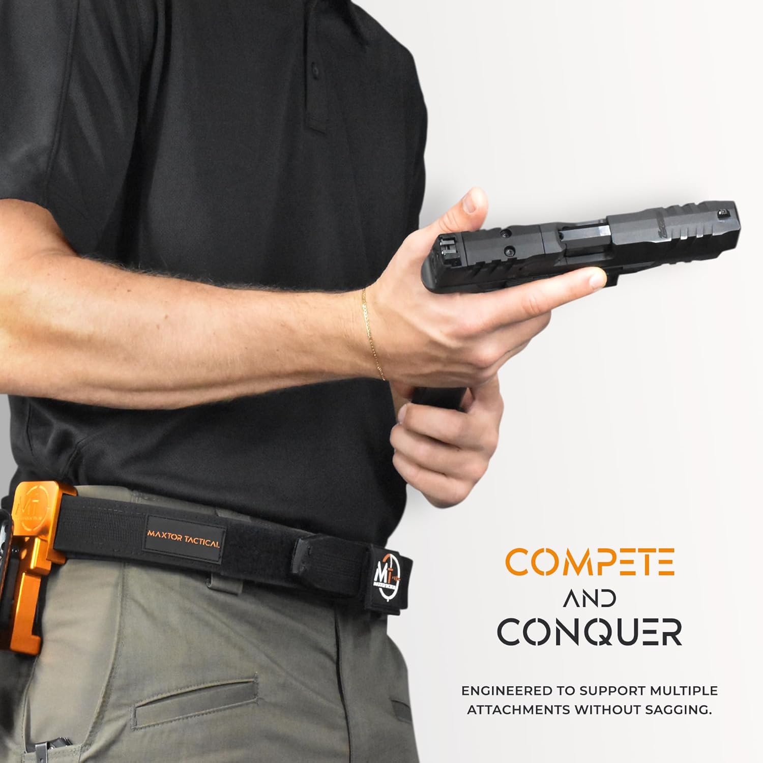Ultimate Competition Belt 1.5" 2-Piece Tactical Gun Belt for USPSA, IPSC, IDPA, 3-Gun, Mag Pouch Compatible