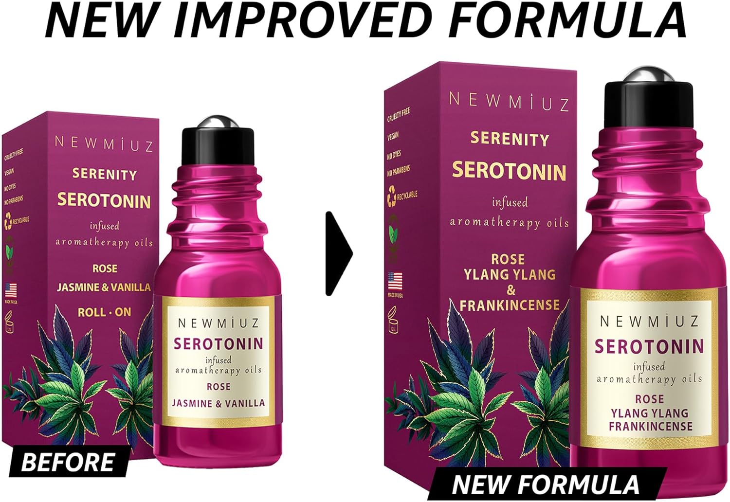 Chill Out Calming Roll On Essential Oil Blend Stress Relief Rose Ylang Ylang & Frankincense Relaxation Calm Aromatherapy Gift for Women Perfect Stocking Stuffers - Image 2