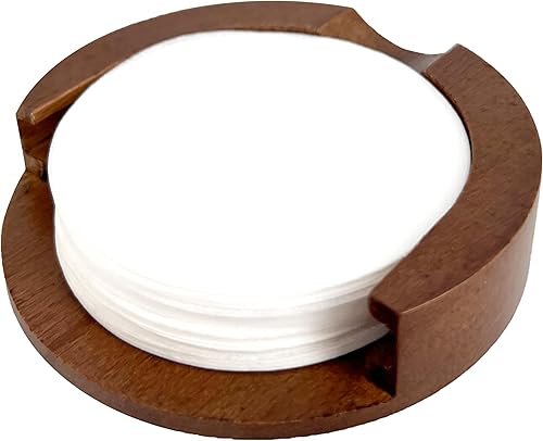 Miniatura 9 de NEOUZA Filtro de papel de café redondo para máquina de café expreso, portafiltro, moka pote, 100 unidades, pantalla de disco desechable sin
