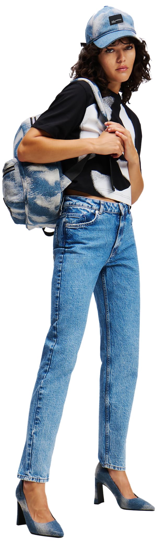 Karl Lagerfeld Jeans, Damskie, Mom Denim, Mom Fit