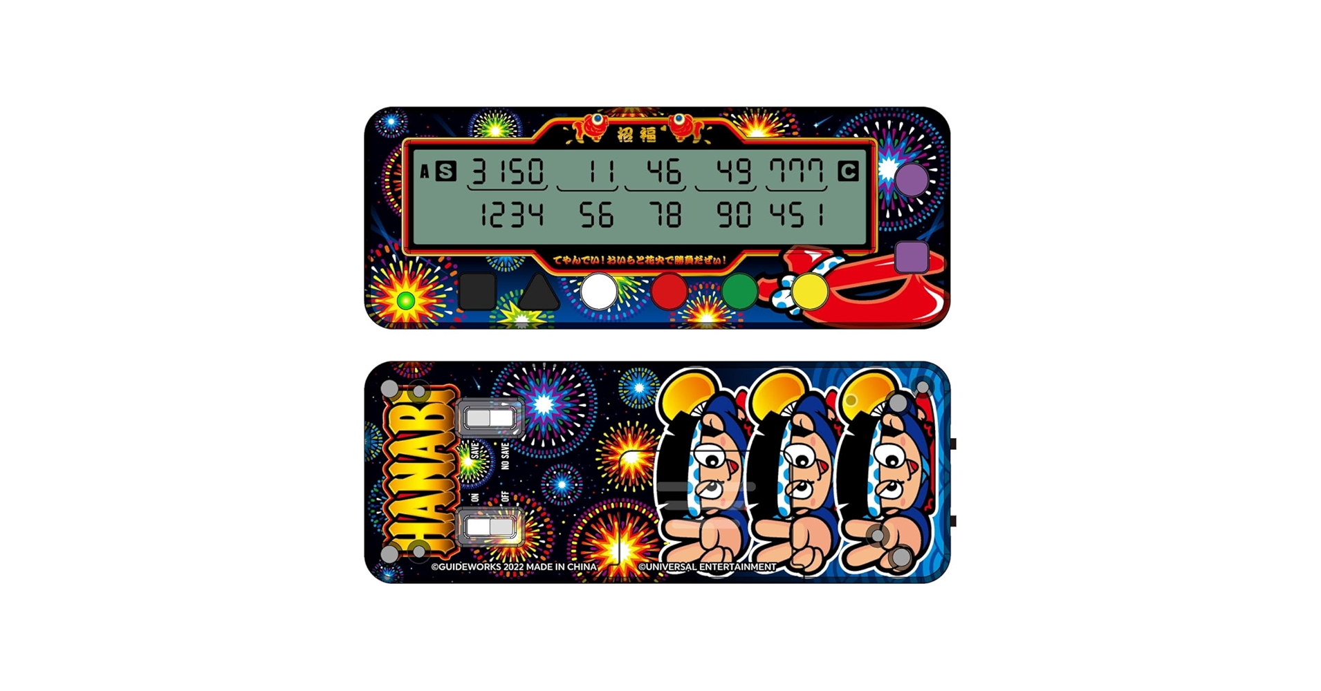 勝ち勝ちくんクリア ハナハナバージョン 子役カウンター　カチカチくん 勝ち勝ちくんクリア 花火柄バージョン ハナビ HANABI カチカチ