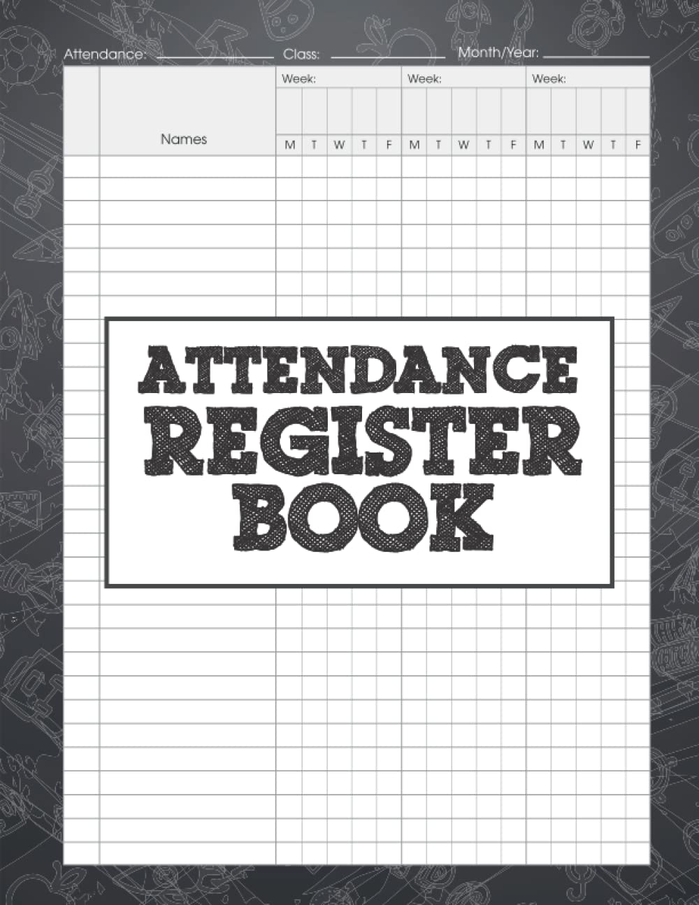Buy Attendance Book for Teachers Simple Attendance Tracker Teacher