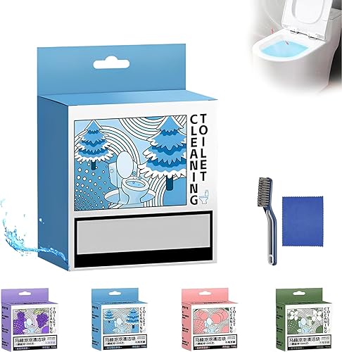 Roseionly Limpiador de tanque de inodoro, limpiador de inodoro perfumado Roseionly, limpiador de tazón Toulet para el hogar, dura hasta 1,000