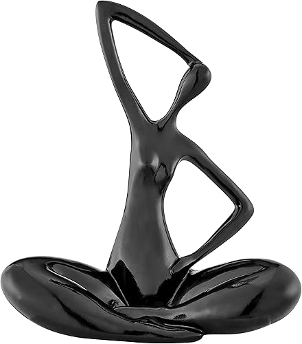 La escultura Diana - Figuras coleccionables para decoración del hogar, perfectas para regalos para las vacaciones (negro, pequeño, 12 pulgadas de