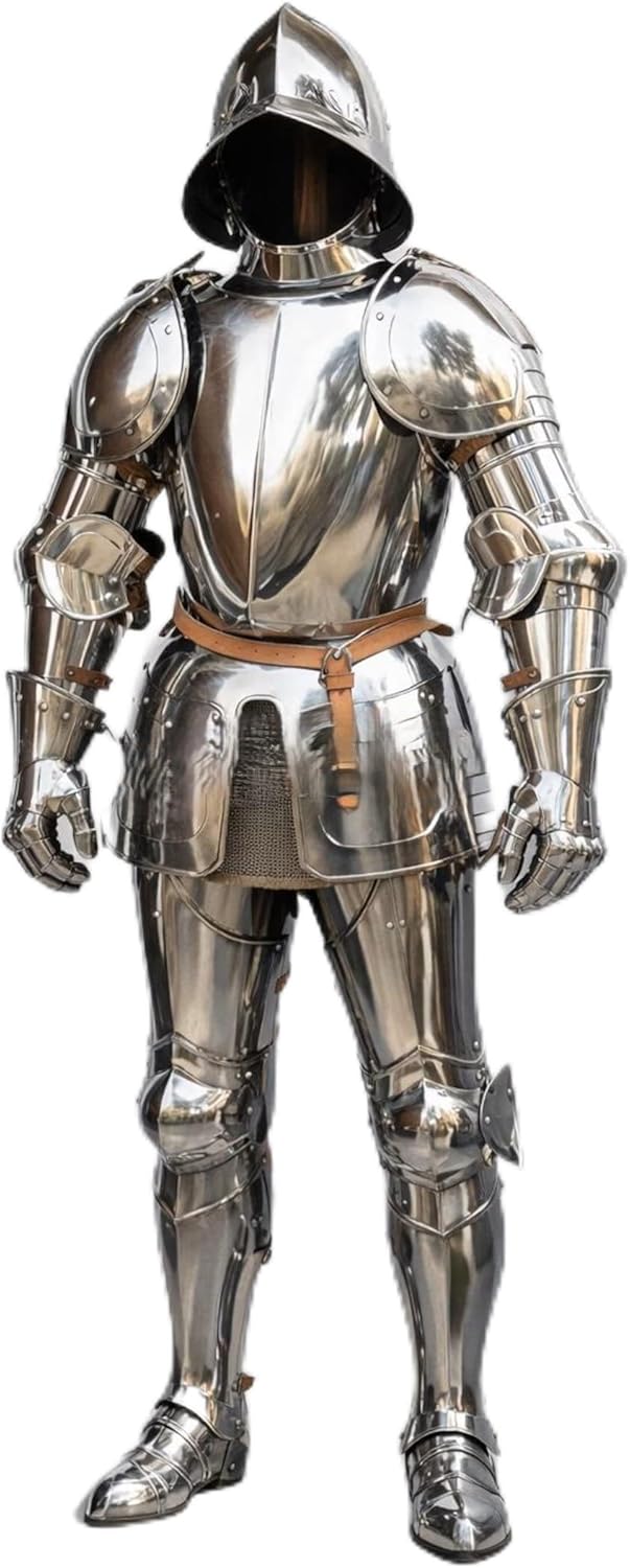 Medieval Knight Suit of Armor- Knight Spanish Armor With Comb Helm | Men's Costume For Reenactment Fully Wearable Perfect For LARP, Cosplay Event's, Halloween, Theater Act & Display Suit Of Armor