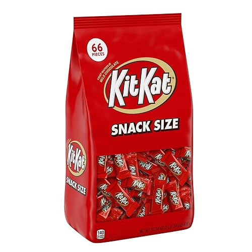 Miniatura 3 de KIT KAT Barras de caramelo de oblea de chocolate con leche, envueltas individualmente, bolsa a granel de 32.34 onzas (66 piezas)