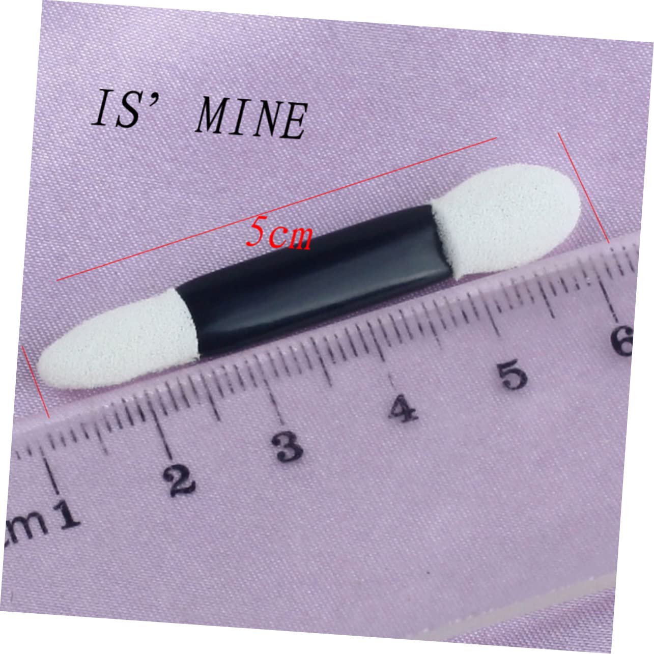 minkissy Makeup Eyeshadow Brush Kit 50pcs Double-ended Sponge Applicators Triangle Sponges for Blending Easy Applicati