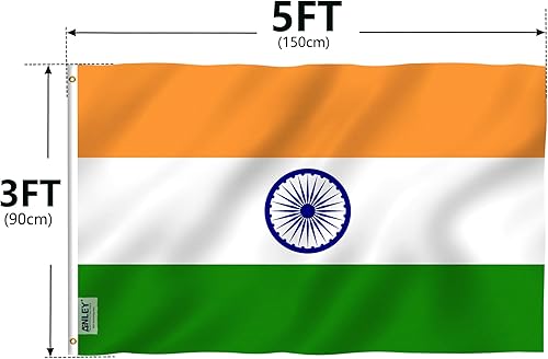 Miniatura 7 de Bandera de India de 3 x 5 pies