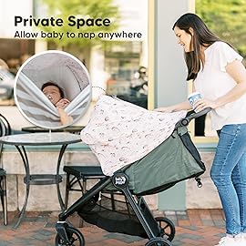 KeaBabies Nursing Cover, Breastfeeding Cover for Women - Baby Car Seat Canopy Girl, Boy, Multi-Use Baby Carseat Canopy, Breastfeeding Essentials for Nursing,Breathable,Lightweight & Soft(Arcadia)