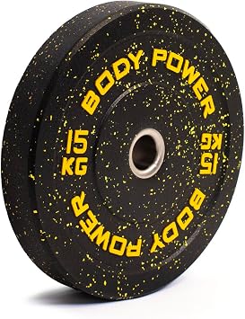 BODYPOWER 15kg Hi-Temp Rubber Crumb Olympic Bumper Plate x1