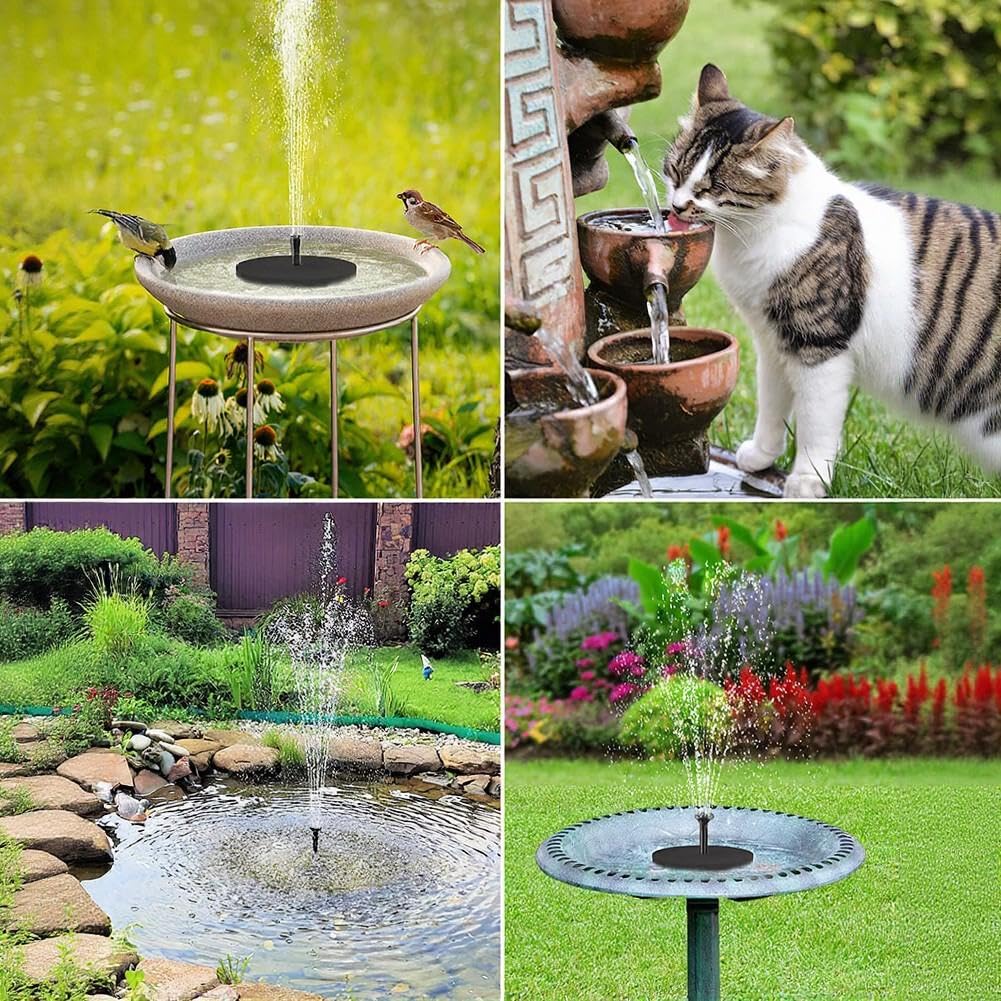 Pompa Acqua per solare 190L/H per Bagno Uccelli Pompa Acqua per