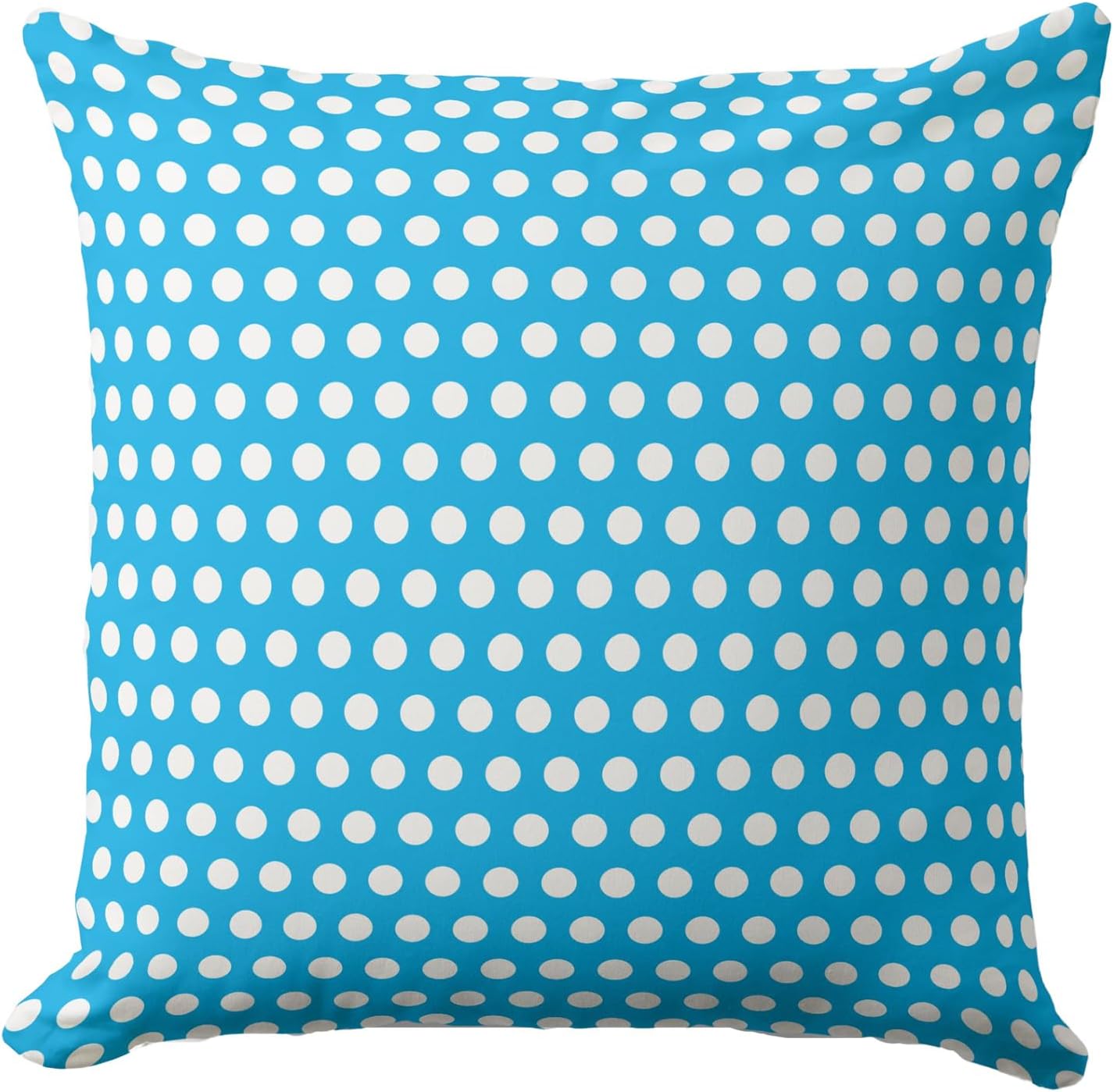 Polka Dots White Turquoise Blue Pillow Covers 20x20inch Modern Decorative Throw Pillow Covers Square Cushion Case for Home Sofa Couch Decoration