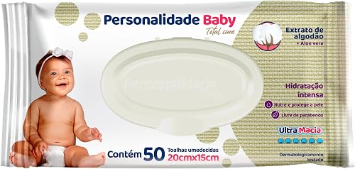 Toalha Umedecida Personalidade Baby Total Care — ver na Amazon