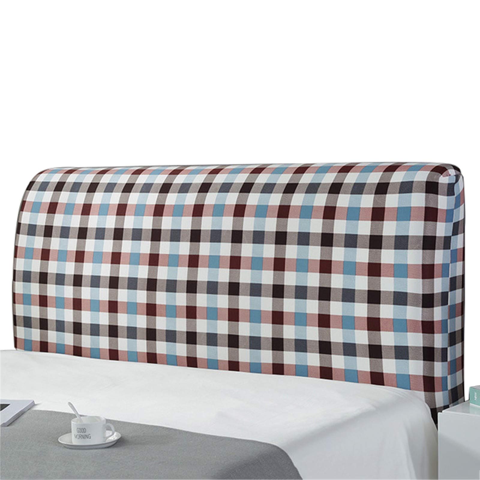 PPGE Home Bed Headboard High Stretch, 120~220CM Stretchable Bed Head Protector, Dustproof and Washable, for Bedroom Decor All-Inclusive Headboard Slipcover 220CM-#7