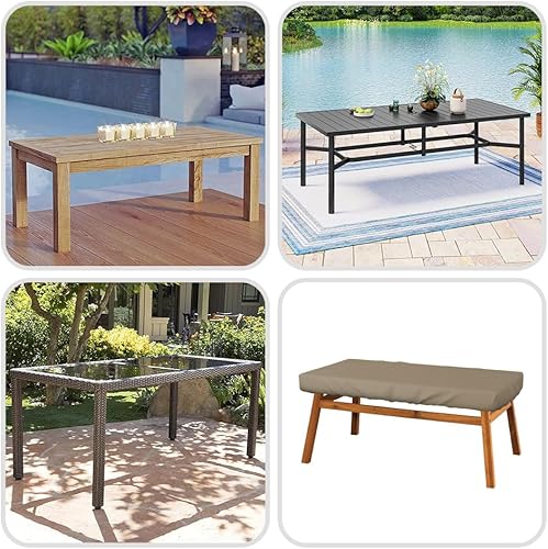 Miniatura 8 de Covers & All Mantel rectangular de 12 onzas  Personaliza tu funda con cualquier tamaño  Funda de mesa 100% resistente a la intemperie para